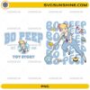 Bo Peep Toy Story PNG Bundle featuring two Bo Peep-inspired cartoon designs for sublimation and Cricut projects.