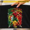 Cristiano Ronaldo Portugal soccer PNG with Portugal flag artwork for football t-shirts, sublimation printing, Cricut projects, and sports fan merchandise.