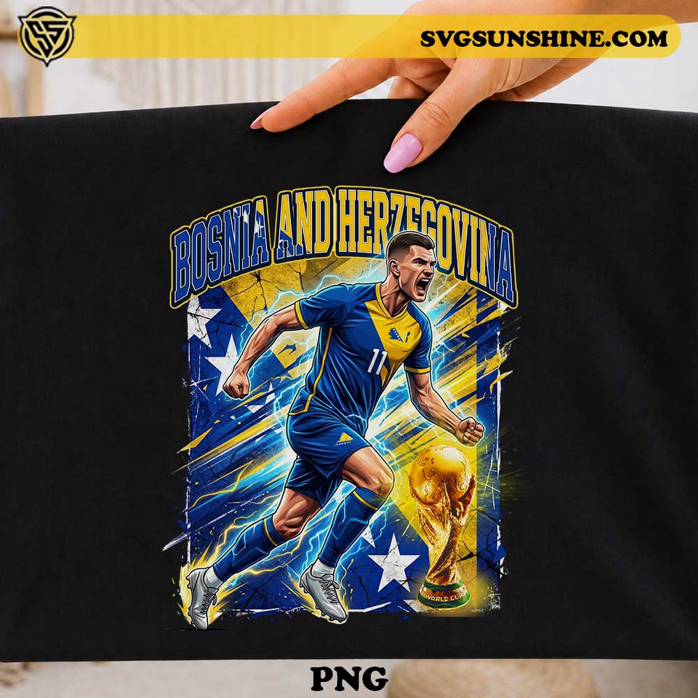 Edin Džeko Bosnia and Herzegovina PNG soccer player football design