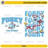 Forky Toy Story PNG Bundle featuring two Forky-inspired cartoon designs with retro typography for sublimation and Cricut projects.