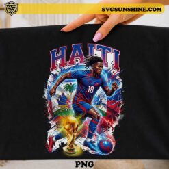 Frantzdy Pierrot Haiti PNG soccer player football design