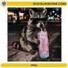 Funny raccoon drinking soda wearing sunglasses PNG design