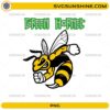 Green Hornet PNG mascot design featuring an aggressive yellow and black hornet with bold green text