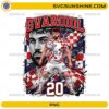 Gvardiol Croatia Soccer PNG with number 20 football player artwork, red white blue colors, and checkerboard sports design