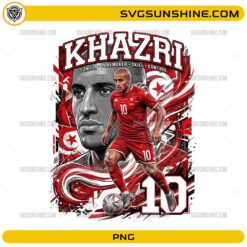Khazri Tunisia Soccer PNG number 10 playmaker football design