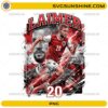 Laimer Austria Soccer PNG with number 20 football player artwork, red white Austria colors, and dynamic midfield design