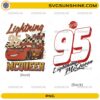 Lightning McQueen PNG Bundle with front and back racing car design, number 95, and checkered flag artwork