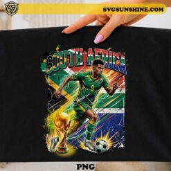 Lyle Foster South Africa soccer PNG with South Africa national team colors for football t-shirts, sublimation printing, Cricut projects, and sports fan merchandise.