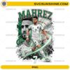 Mahrez Algeria Soccer PNG with number 7 football player illustration and Algeria flag colors