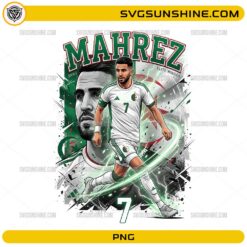 Mahrez Algeria Soccer PNG, Algeria Football Player Digital Design
