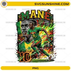 Mané Senegal Soccer PNG number 10 elite winger football design