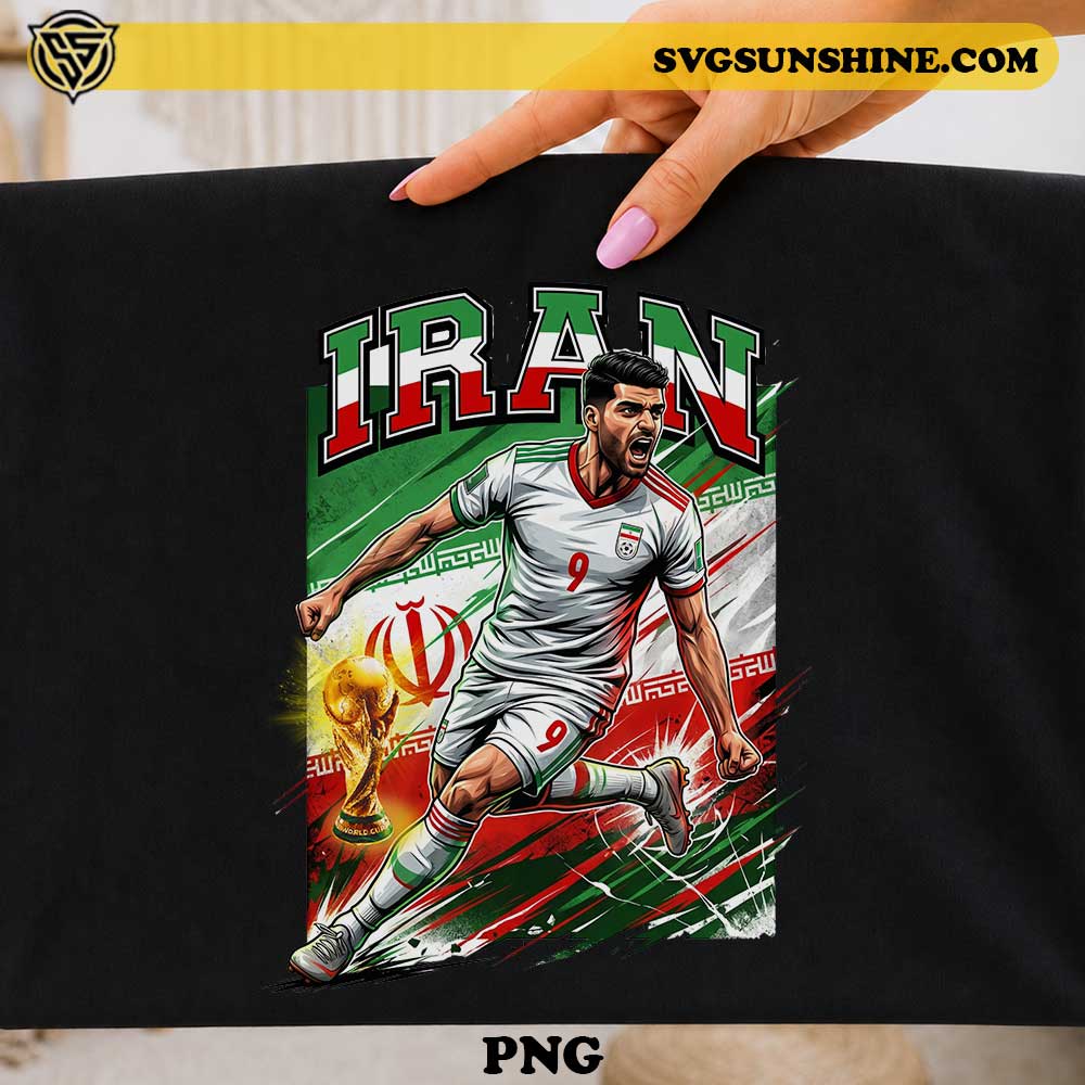 Mehdi Taremi Iran PNG soccer player football design