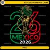 Mexico 2026 football PNG digital design with Mexico national colors and transparent background