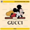 Mouse character luxury inspired PNG with vintage stripe fashion design and transparent background