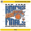 New York Knicks 2026 Finals PNG with championship typography and basketball logo design