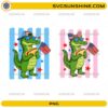 Patriotic Gator Kids PNG Bundle with cute 4th of July alligator designs