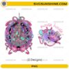 Pink fantasy castle PNG bundle featuring a princess castle, crown, bows, and pastel magical elements