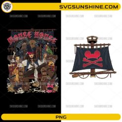 Pirates of the Caribbean pirate captain PNG sitting on a treasure throne with pirate flag and magical adventure elements