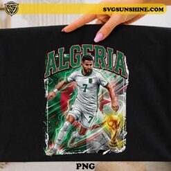 Riyad Mahrez Algeria PNG soccer player football design