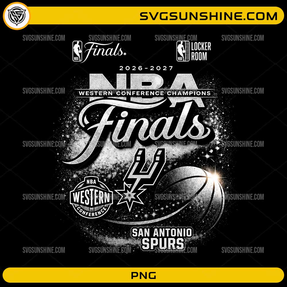 San Antonio Spurs NBA Finals PNG Western Conference Champions basketball design