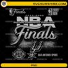 San Antonio Spurs Western Conference Champions 2026 PNG featuring Finals typography and championship basketball graphics