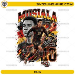 Musiala Germany World Cup 2026 PNG, Football Fan Art Digital Download