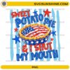 Sweet Potato Pie PNG clipart with American flag pie and patriotic stars for 4th of July