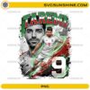 Taremi Iran World Cup 2026 PNG with number 9 jersey and bold football fan art