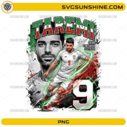 Taremi Iran World Cup 2026 PNG, Football Fan Art Digital Download