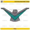 Thunderbirds Logo PNG with transparent background featuring a classic retro bird emblem for sublimation and printable designs