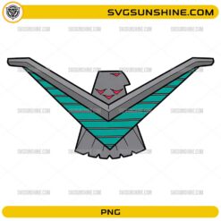 Thunderbirds Logo PNG with transparent background featuring a classic retro bird emblem for sublimation and printable designs