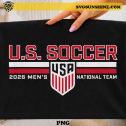 U.S. Soccer 2026 Men's National Team PNG featuring a bold USA-inspired soccer design for t-shirts, sublimation printing, Cricut projects, and football fan merchandise.