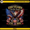 USA 250th Anniversary PNG featuring a patriotic bald eagle, American flags, We The People text, and 1776–2026 design