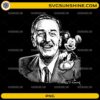 Vintage Walt Disney Mickey Mouse PNG engraved portrait design for sublimation and DIY crafts