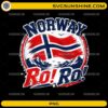 Norway Ro Ro PNG with distressed Norwegian flag and mountain landscape