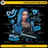 Chloe Wonderland PNG featuring a blue-haired fantasy princess with magical illustrations