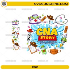 CNA Story To Infinity And Beyond PNG Bundle with nurse medical tools and healthcare design