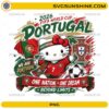 Cute kitty inspired Portugal World Cup 2026 PNG wearing a Portugal soccer jersey, holding the Portuguese flag with a soccer ball.