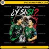 Don Memo Y Si Si Mexico PNG featuring a Mexican soccer fan graphic in vintage flag colors