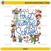 First Day Of School Toy Story PNG with colorful toy characters and back to school design