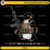 Flight Was Never an Option Tactical Penguin PNG featuring a penguin wearing tactical gear with a humorous military-inspired design.