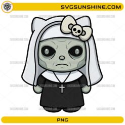Hello Kitty Valak The Nun PNG gothic horror kitty digital design