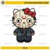 Horror Hello Kitty Jason Voorhees PNG cute hockey mask Halloween digital design