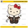 Horror Hello Kitty Scarecrow PNG cute Halloween horror digital design with bees