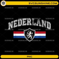 Nederland Netherlands Lion PNG with Dutch flag stripe and lion crest