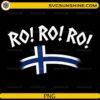 Ro! Ro! Ro! Norway PNG featuring a Norwegian flag fan chant design