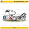 Snoopy USA Soccer World Cup 2026 PNG featuring a cute beagle-inspired football fan performing a slide kick in a USA-inspired soccer uniform