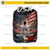 USA World Cup 2026 PNG featuring American soccer player celebrating with USA flag