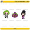 Beetlejuice Lydia Pumpkin Chibi PNG featuring cartoon Halloween characters and pumpkin design