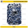 Dallas Cowboys PNG featuring football helmet stadium skyline and football graphics